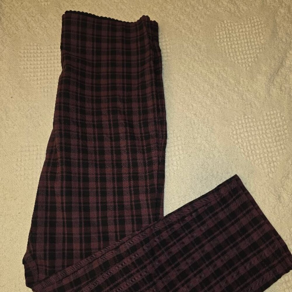 ELLE Plaid Skinny Ankle Pants – Size L